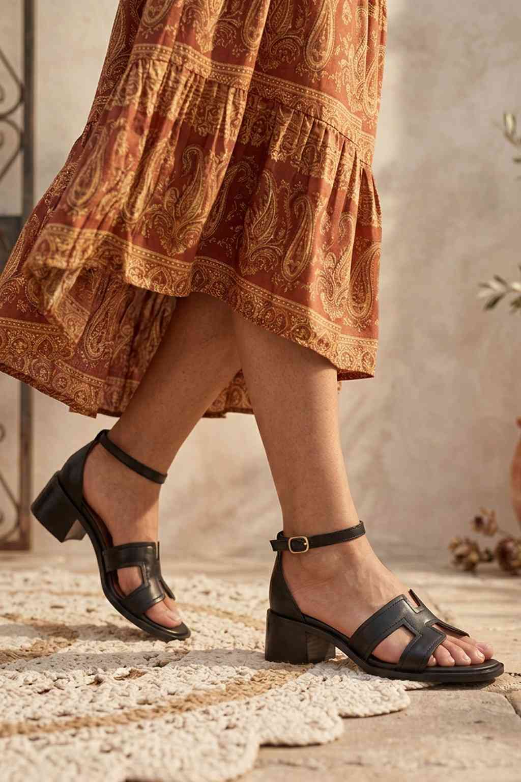 Lumiere Sandal, Black — 06 on the foot
