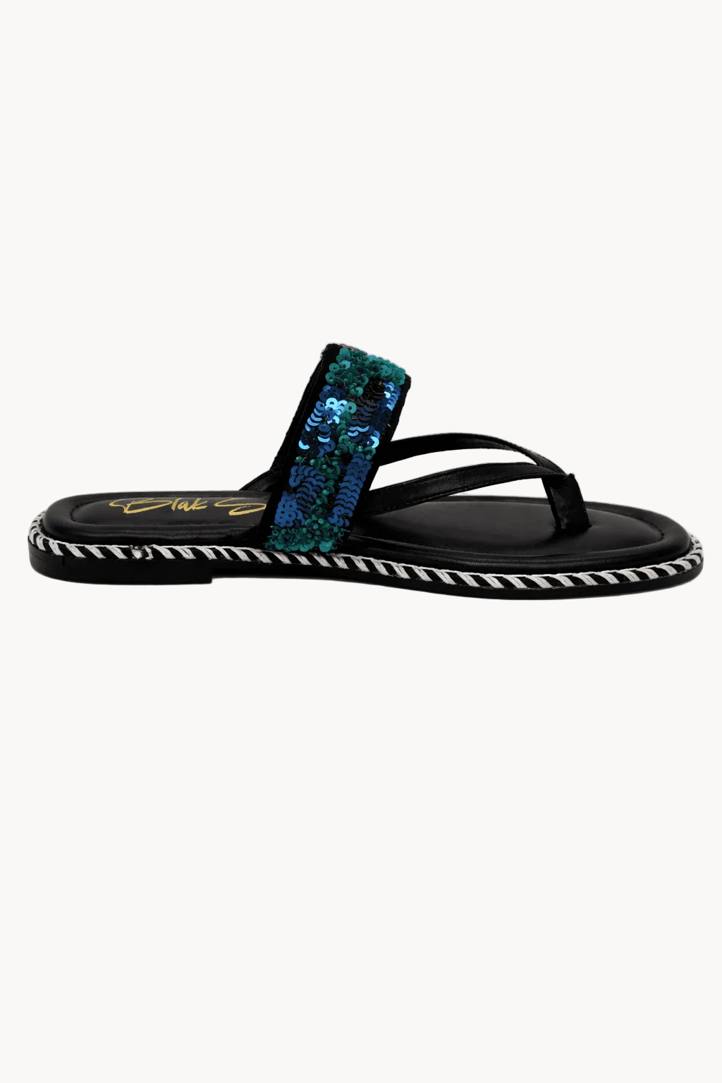 Notte Azzurra Sandal, Blue — 01 side profile