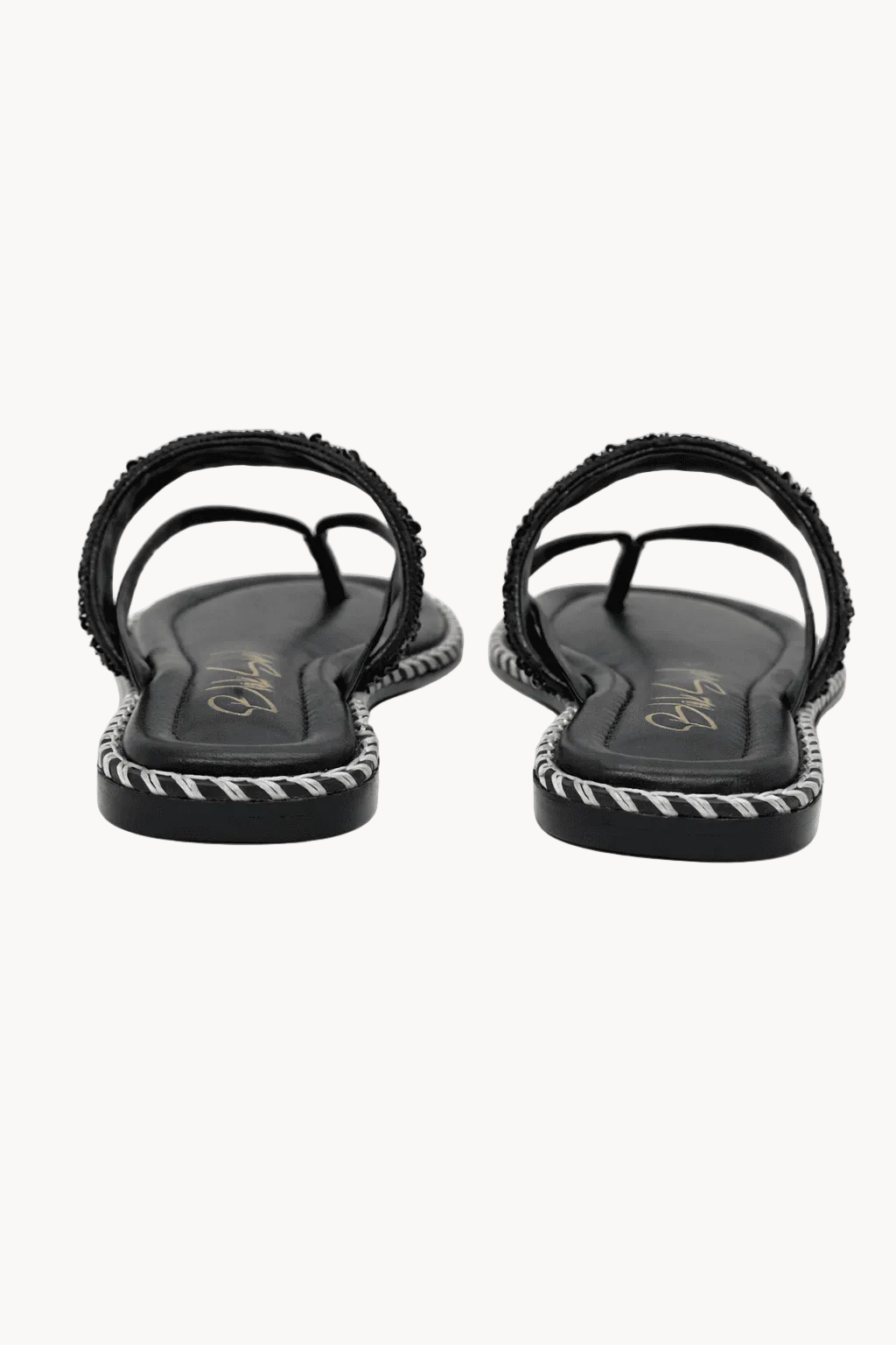 Notte Azzurra Sandal, Black — 05 back