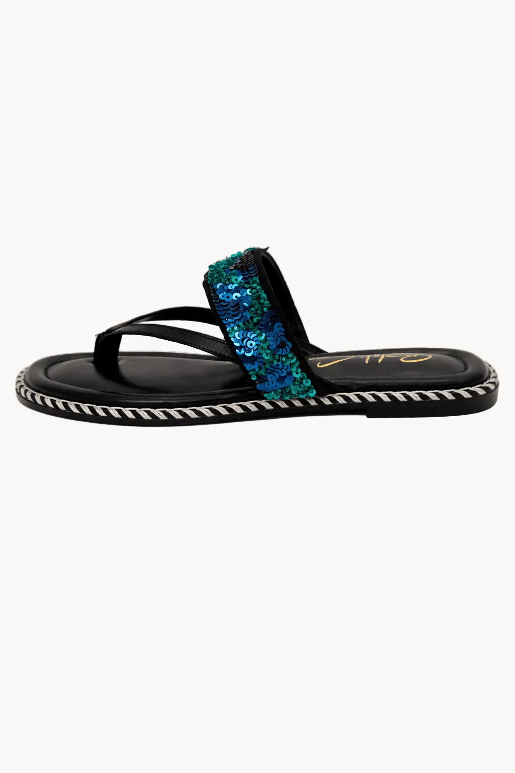 Notte Azzurra Sandal, Blue — 02 side profile 2