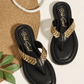 womens black leather flat sandals